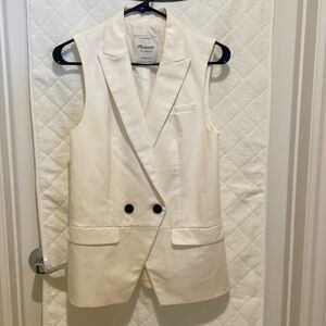 Madewell Linen Cotton Vest.